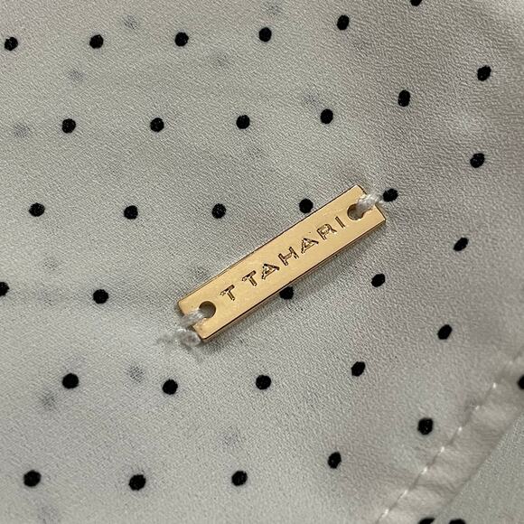 T Tahari Woman Polka Dot Blouse - White - 2X - Picture 8 of 8